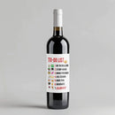 Emoji Graduation Wine Label
