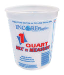 Encore Mix' n Measure White 1 qt. Plastic Paint Pail