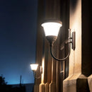 Energy Saving Solar Powered Wall Lights for Outdoor Courtyard Areas