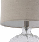 Enetai Glass White Table Lamp