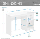Engineered Wood Writing Desk with Ample Storage Space