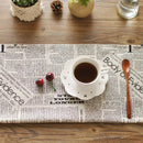English newspaper style photography props kitchen placemat mat
