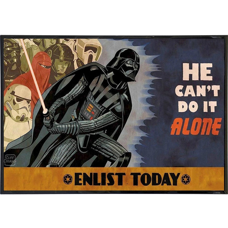 Enlist With Darth Vader Poster Print