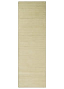Runner Solid Beige Natural Farmhouse Wool Hand Woven Rug