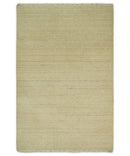 Runner Solid Beige Natural Farmhouse Wool Hand Woven Rug