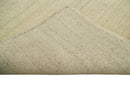 Runner Solid Beige Natural Farmhouse Wool Hand Woven Rug