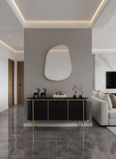 Antique Brass Asymmetrical Mirror - Irregular Brass Wall Mirror