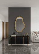 Asymmetrical Mirror Wall Brass Mirror