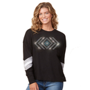 Crystal Rhinestone Contemporary Long Sleeve Shirt | Multiple Sizes | Nature Finds & Designs