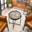 Industrial Style Mechanical Clock Coffee Table