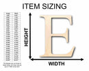 Unfinished Wood Epsilon Silhouette - Craft- up to 46" DIY