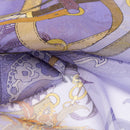 Alessandra - Long Silk Scarf - Purple