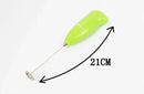 Ergonomic brown electric mini mixer frother kitchen coffee stirrer