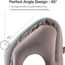 Ergonomic gray inflatable travel pillow bedroom neck support