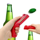 Ergonomic red & gray bottle opener gun for kitchen bar fun