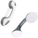 Ergonomic white & gray bathroom safety handle suction cup grab bar
