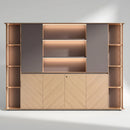 Sona · Office Shelves w/ Lighting & Cabinets