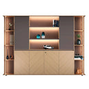 Sona · Office Shelves w/ Lighting & Cabinets