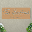 Established Family Name Sign