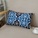 Ethnic floral canvas cotton embroidered pillow case living room decor