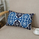 Ethnic floral canvas cotton embroidered pillow case living room decor