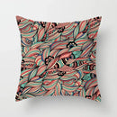 Ethnic geometric square pillowcase teal & gold living room decor