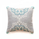Ethnic gray and white swirl cushion cover living room decor