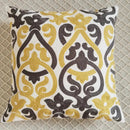 Ethnic gray and white swirl cushion cover living room decor