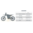 Eunorau R1 Plus 72V40AH 17KW High-Performance Off-Road Electric Dirt Bike (SAK62840)