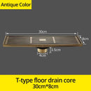 Euro antique brass geometric floor drain bathroom shower waste