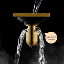 Euro antique brass geometric floor drain bathroom shower waste