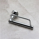 Euro silver chrome & orange paper holder bathroom accessory