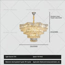 DecorBites™ Light Crystal Chandelier: European Style for Living, Dining & Study Rooms
