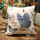 European embroidered butterfly and dragonfly sofa cushion cover living room