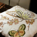 European embroidered butterfly and dragonfly sofa cushion cover living room