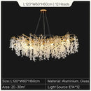 European style gold tree branch chandelier dining room crystal light