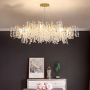 European style gold tree branch chandelier dining room crystal light