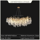 European style gold tree branch chandelier dining room crystal light