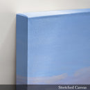 "Evening at the Flatirons" 8x10 Stretched Canvas Art Print with Oak Frame || Final Sale