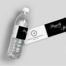 Ever After Wreath Wedding Water Bottle Labels
