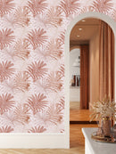Beige Palm Leaves Wallpaper