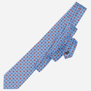 Siracusa - Printed Silk Tie - Blue