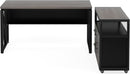 Executive Office Computer Desk and Mobile File Cabinet