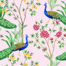 Exotic Chinoiserie Pattern Wallpaper
