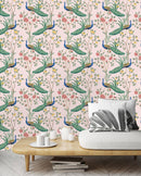 Exotic Chinoiserie Pattern Wallpaper