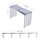 Expandable black stainless steel dish drying holder kitchen rack