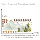Woodland Animals & Pine Trees - Fabric Nursery Wall Art Decals