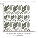 Watercolor Foliage and Leaves - Fabric Nursery Wall Art Decals