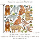 Earth Tones Safari Animals - Fabric Nursery Wall Art Decals