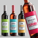 Explode Wine Label Set